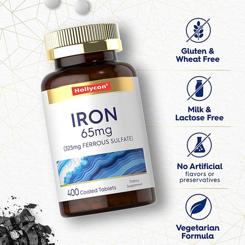 OEM Compresse di ferro Solfato ferroso di ferro 365mg Per la produzione di globuli rossi