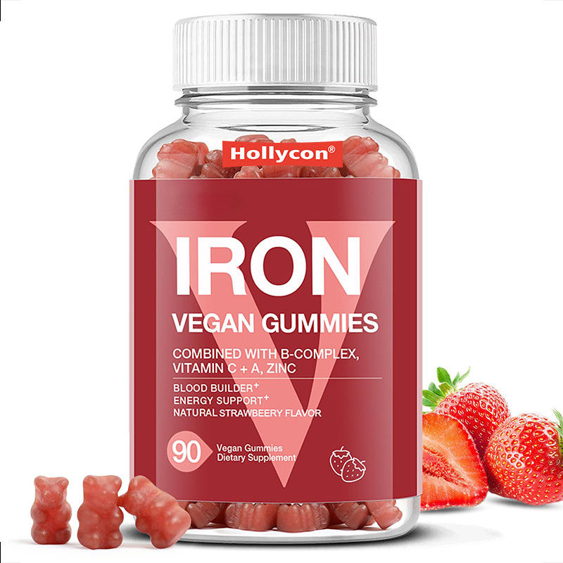 Gommi di ferro per adulti 60mcg Acido folico Gommi di ferro per il supporto energetico