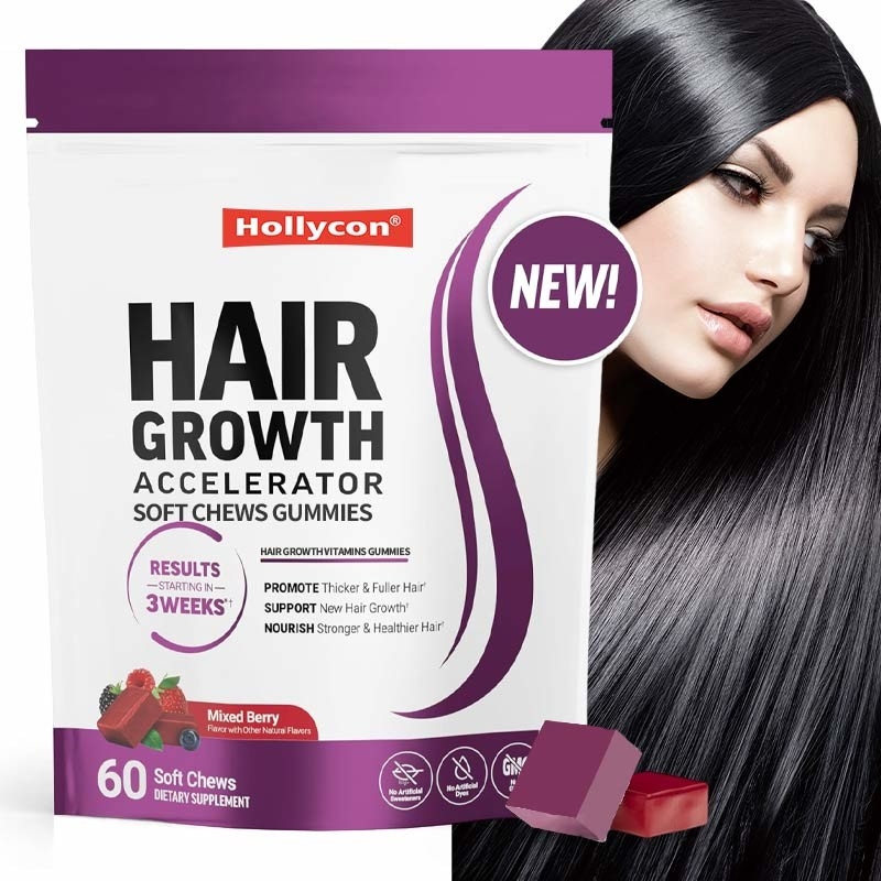 Acceleratore di crescita dei capelli Gomme per masticare morbide Gomme per la crescita dei capelli Gomme per la forza dei capelli