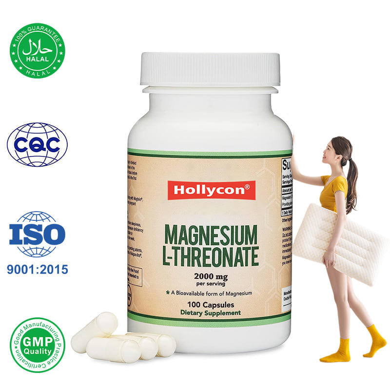Fabbrica L-treonato Magnesio Capsule Calcio Zinc Supplementi Supporto al sonno e alla funzione cognitiva