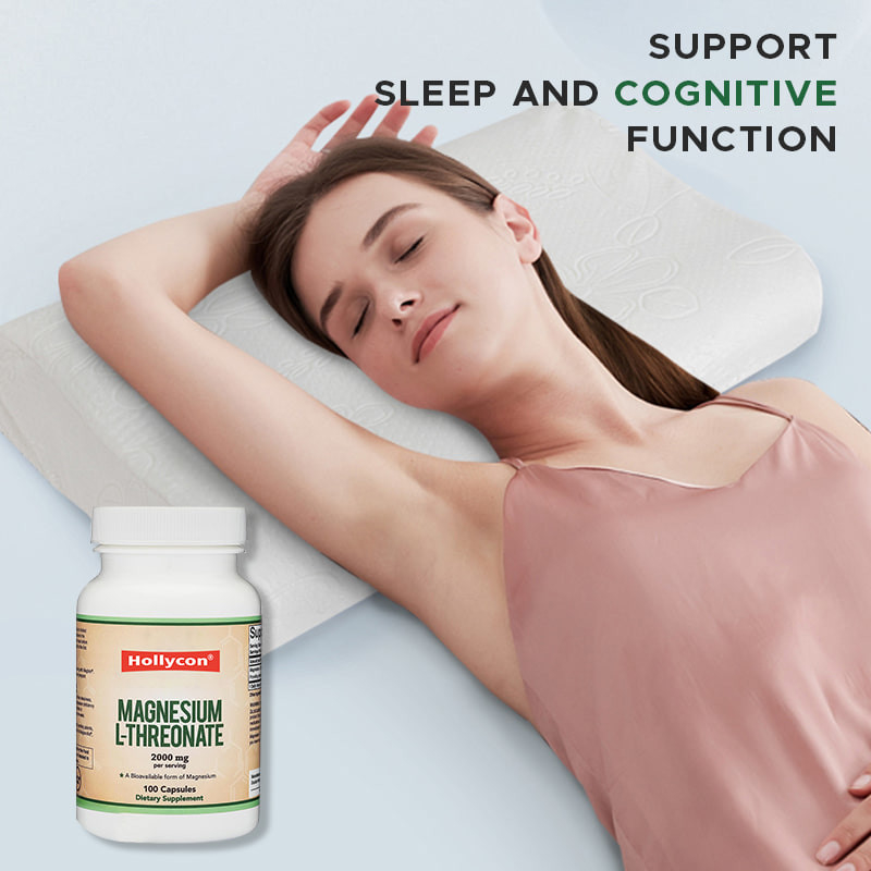 Fabbrica L-treonato Magnesio Capsule Calcio Zinc Supplementi Supporto al sonno e alla funzione cognitiva