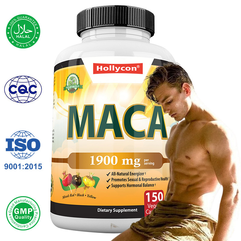 Capsule di radice di maca Capsule energetiche potenti per gli uomini Umore ed equilibrio ormonale