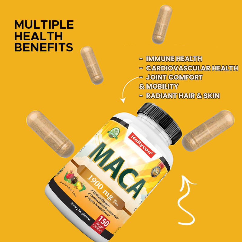 Capsule di radice di maca Capsule energetiche potenti per gli uomini Umore ed equilibrio ormonale