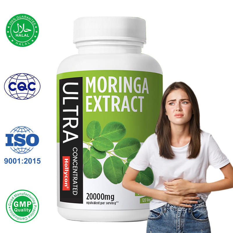 Capsule di Moringa Puro di Fabbrica Supporto Immuno Digestivo Capsule di Moringa in Polvere