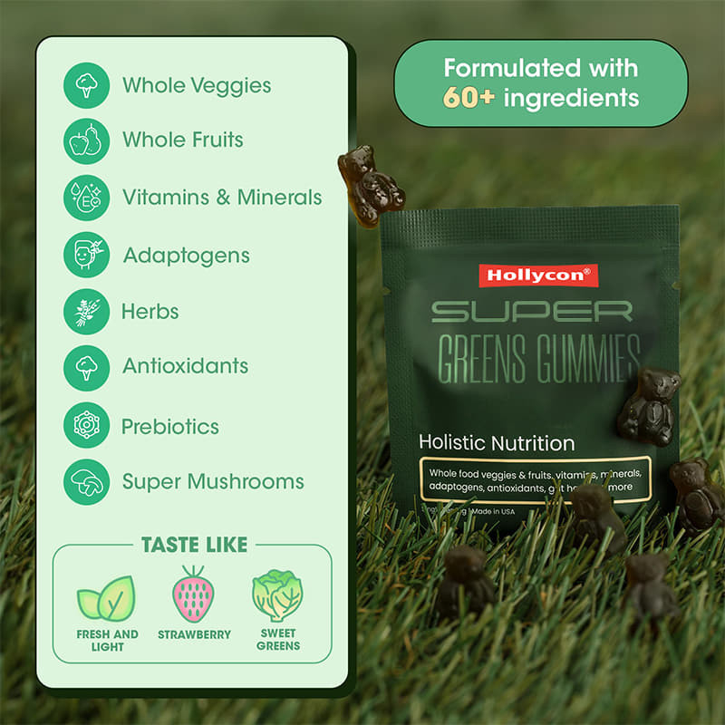 Tisana verde gomma multivitaminica integratore di spirulina in polvere Migliora la salute intestinale Supporto immunitario