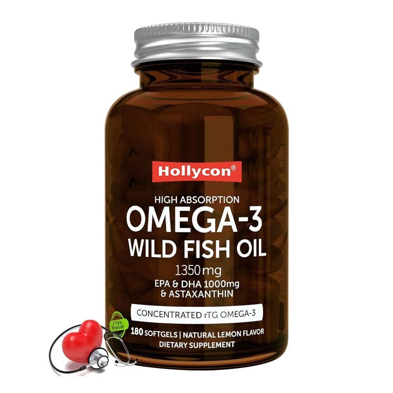 Trigliceridi Omega 3 olio di pesce selvatico per la funzione cerebrale salute dell' occhio e della pelle