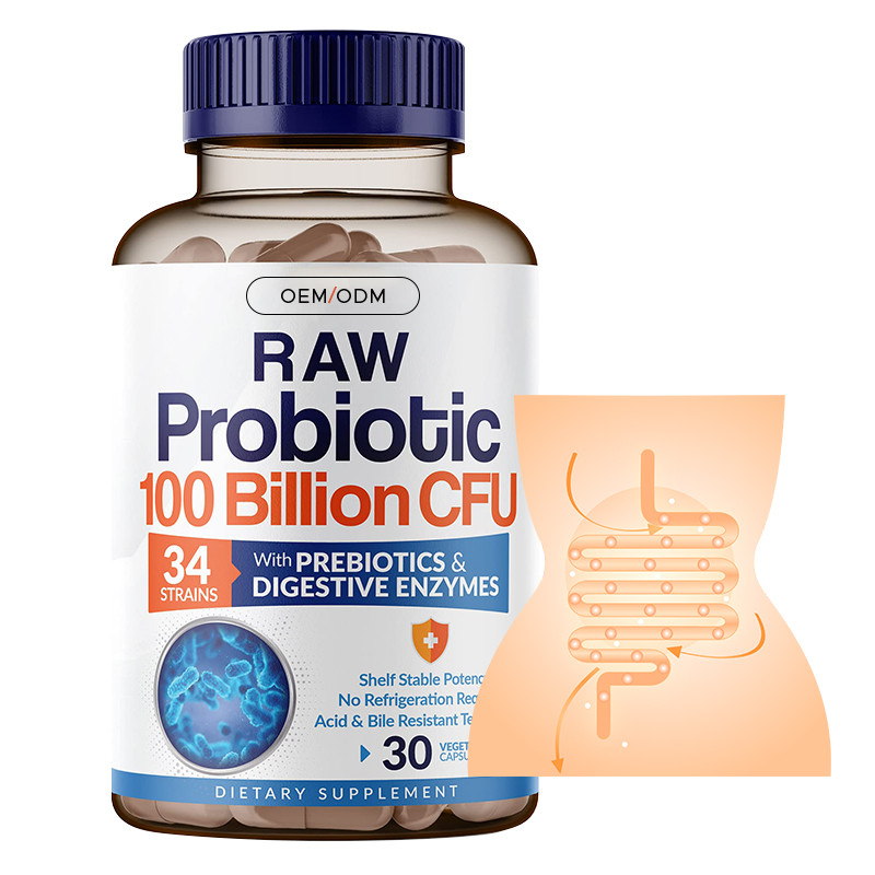 Probiotici organici Capsule dure per rafforzare il sistema immunitario Complesso prebiotico organico