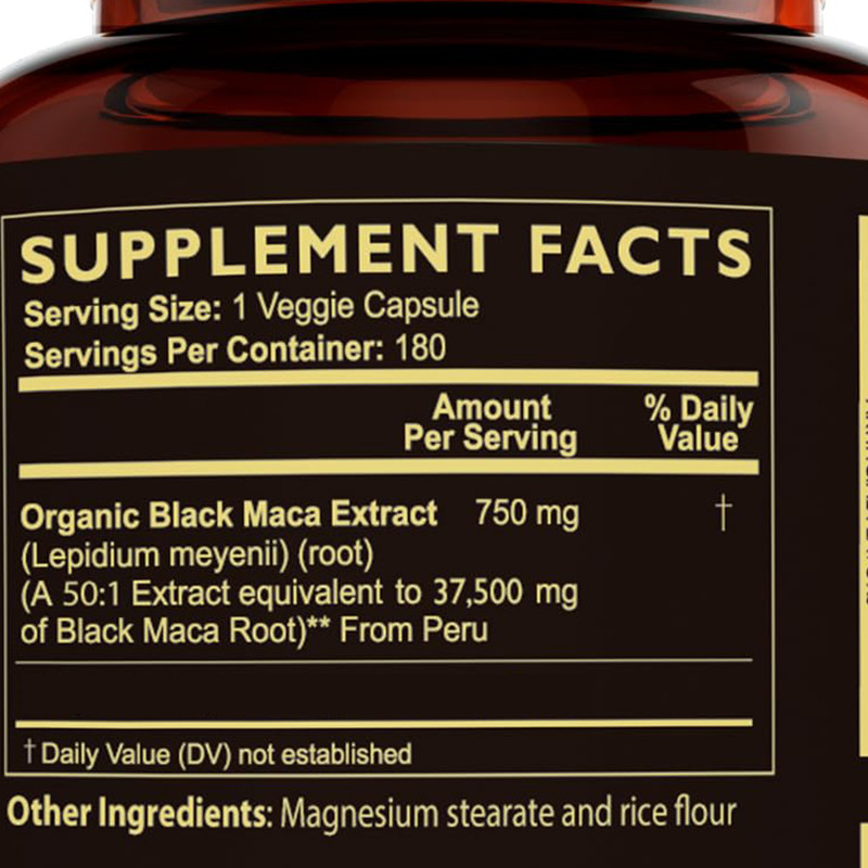 Capsule originali di radice di maca Miscela di radice di maca organica per sostenere l'umore Capsule di maca