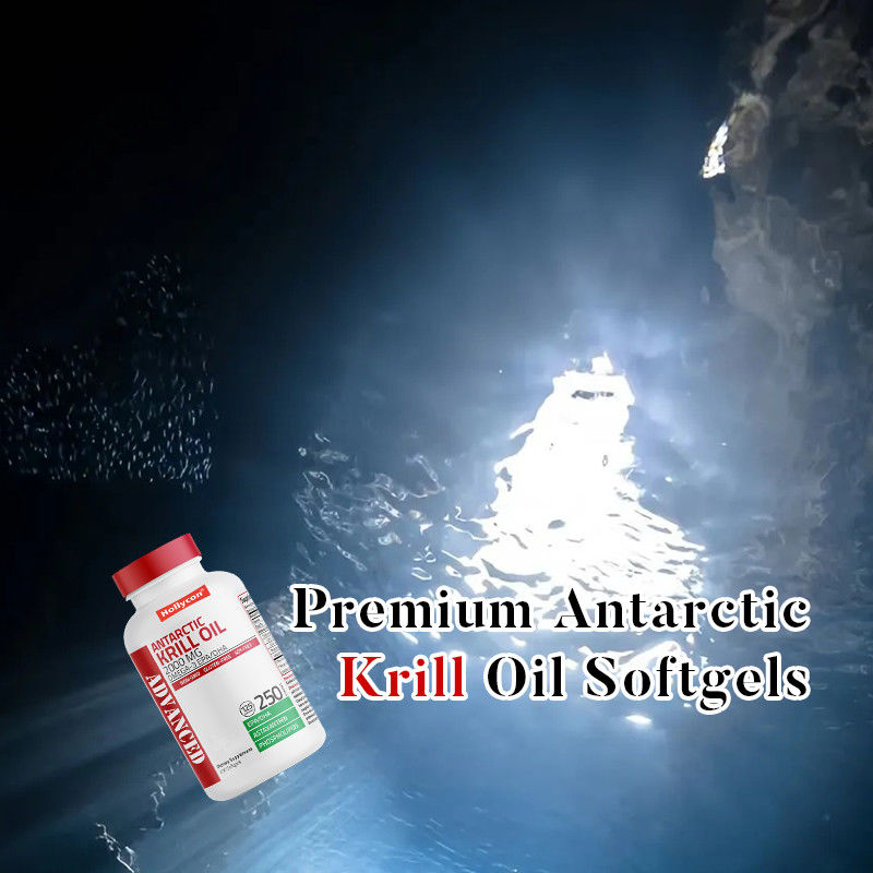 Olio di krill antartico per la salute generale 2000mg Softgels di olio di krill antartico