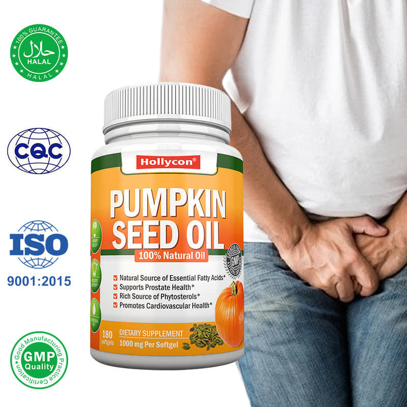 Olio di semi di zucca di fabbrica Softgels Capelli Proteine della prostata Salute delle articolazioni Omega-3 Acidi grassi essenziali