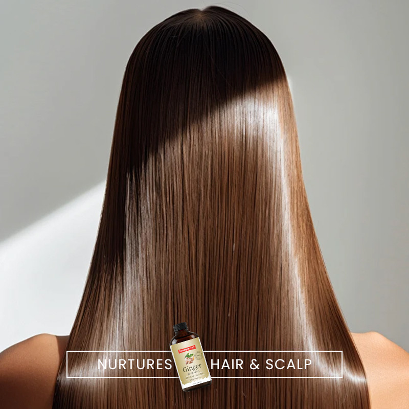 Olio essenziale di zenzero di alta qualità per capelli naturali