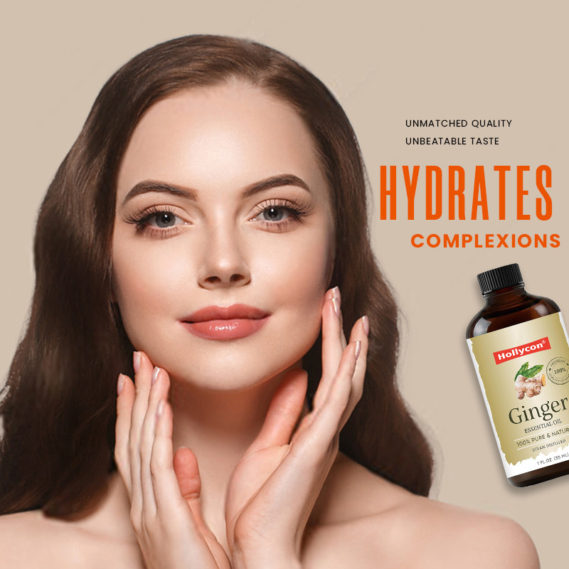 Olio essenziale di zenzero di alta qualità per capelli naturali