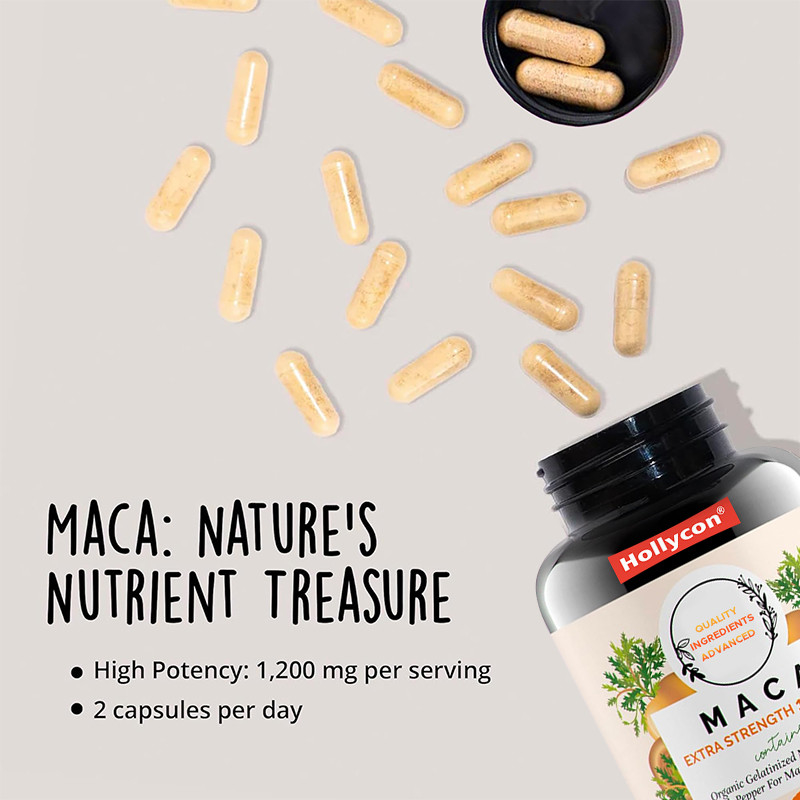 OEM Capsule di Maca in polvere per l'equilibrio ormonale Capsule di Maca 1500 mg