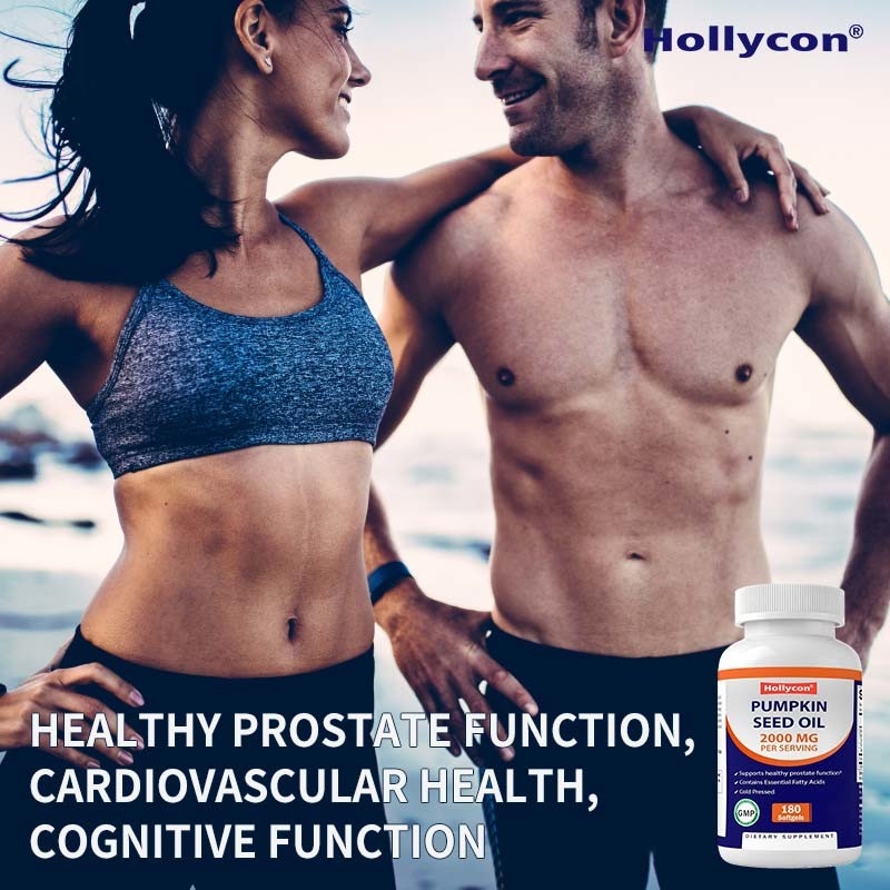 OEM Olio di semi di zucca Softgels per promuovere la salute del cuoio capelluto 2000 mg Olio di semi di zucca