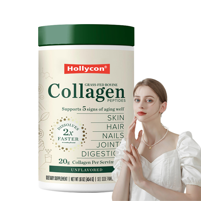 OEM Collagene in polvere per capelli pelle unghie supporto 20g collagene peptidi proteine in polvere