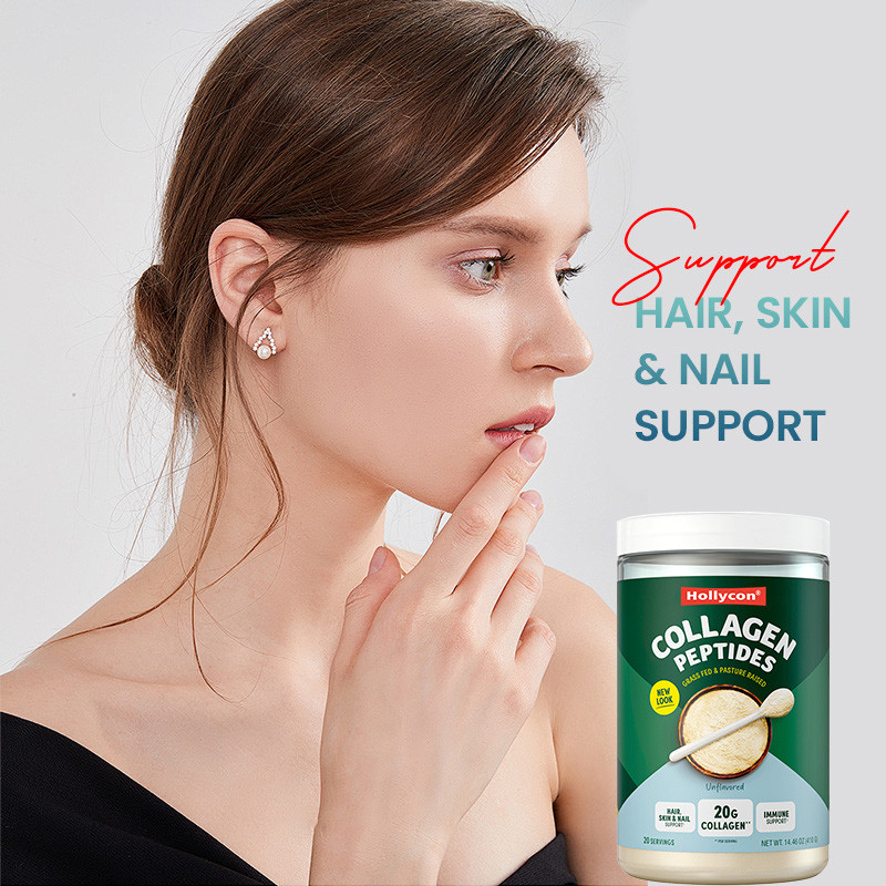 Polvere di collagene per il supporto ai capelli 20 g Peptidi di collagene Polvere proteica per il supporto immunitario