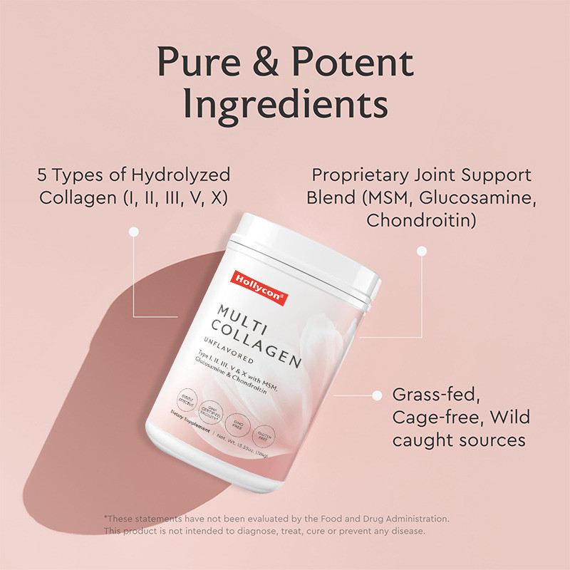 OEM Polvere di collagene multi per il supporto dei capelli Peptidi di collagene idrolizzati Polvere proteica