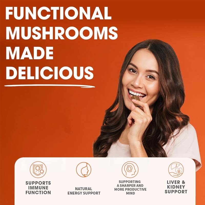 Fabbrica Pianta Cordyceps Funghi nootropici Supporto energetico Focus Salute cerebrale Immunità Ganoderma Lucidum Funghi morbidi