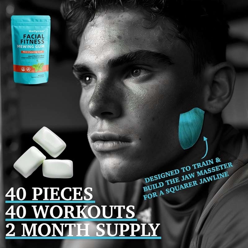 Vendita a caldo Magnosa menta allenamento della mascella gomma dura fitness facciale gomma miagolatura gomma masticatrice ultra-dura gomma da masticare