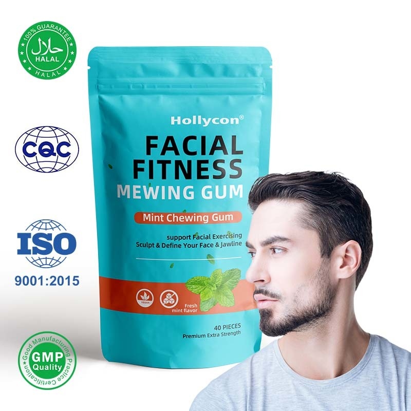 Vendita a caldo Magnosa menta allenamento della mascella gomma dura fitness facciale gomma miagolatura gomma masticatrice ultra-dura gomma da masticare