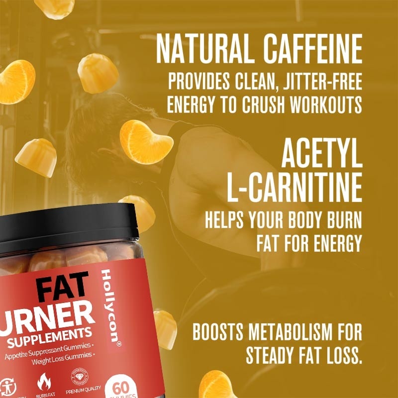 OEM Termogenico bruciatore di grasso e gomma soppressore dell'appetito con Acetil-L-Carnitina HCL, MitoBurn, gomma dimagranti