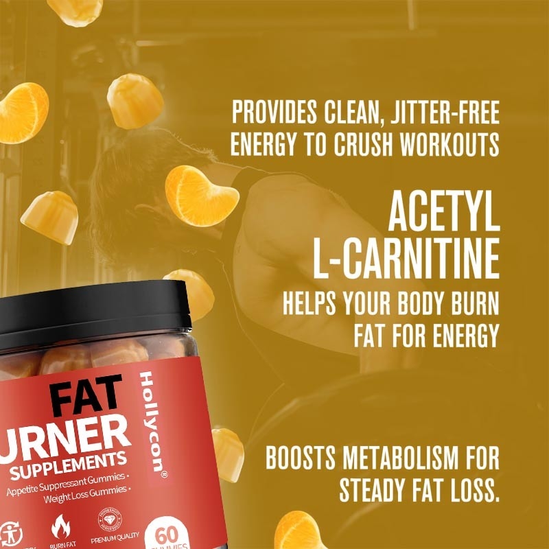 OEM Termogenico bruciatore di grasso e gomma soppressore dell'appetito con Acetil-L-Carnitina HCL, MitoBurn, gomma dimagranti