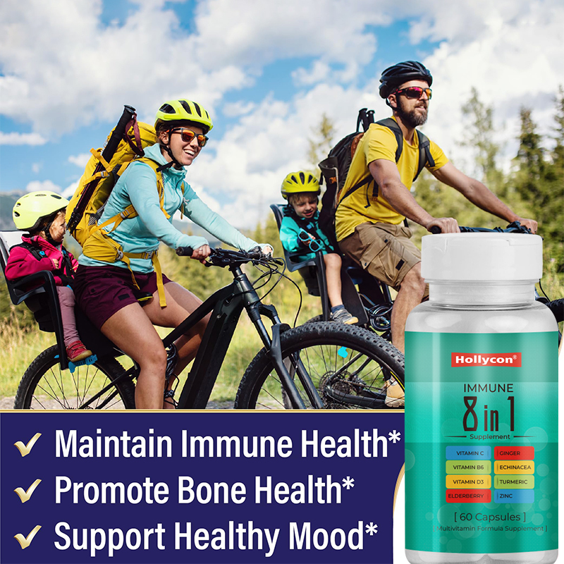Capsule di supporto immunitario OEM Etichetta integratore di formula multivitaminica per adulti aiuta a promuovere la funzione immunitaria
