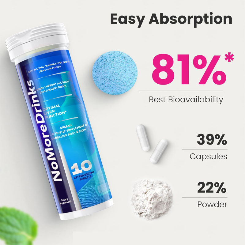 Fabbrica di disintossicazione del fegato Combattere le voglie Salute del fegato Anti-alcol Volare l' alcol Supplemento di sostituzione dell' alcol Effervescente