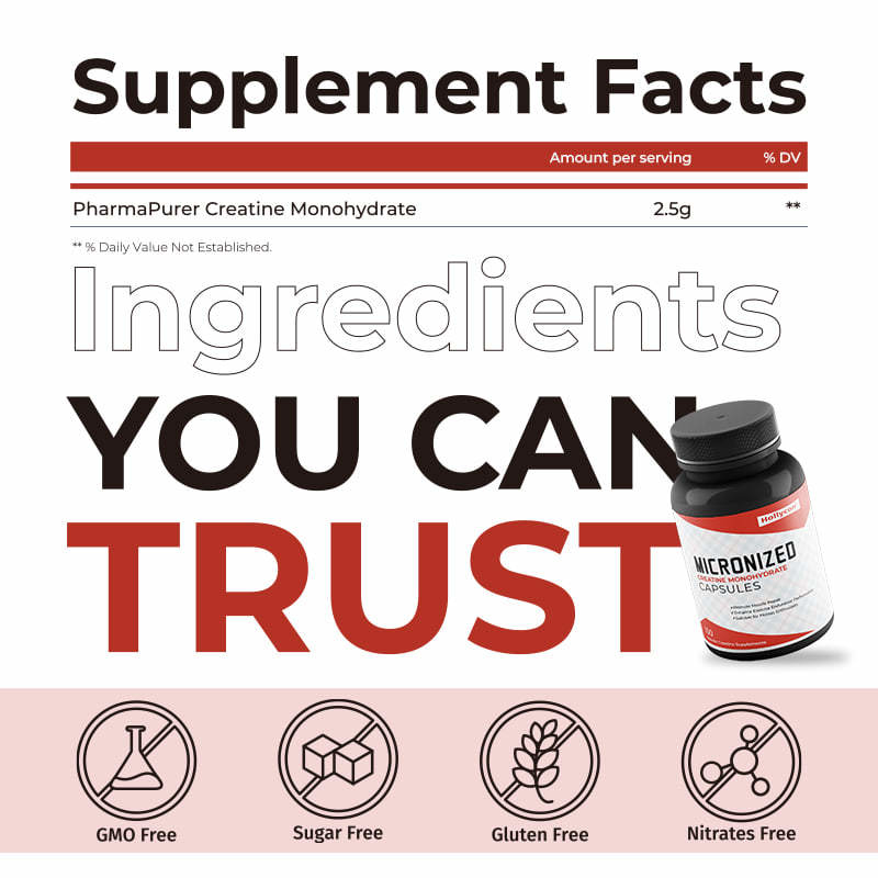 Capsule di Creatina Monohidrato Micronizzate OEM Fabbrica Capsule di Energia Muscolare per Adulti Promuovono la Riparazione Muscolare
