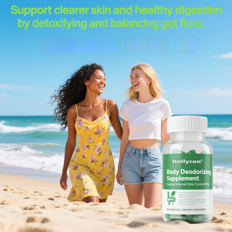 Supplemento di deodorazione del corpo - pillole di controllo degli odori interni naturali per uomini e donne | Capsule di clorofilla per respiro, corpo e salute dell'intestino