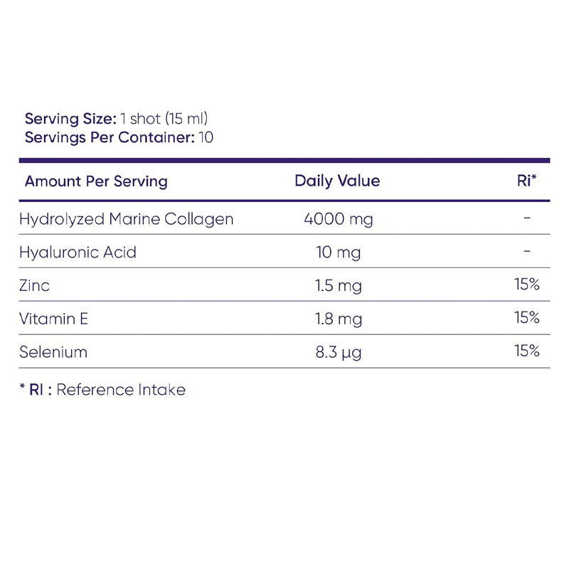 Collagene puro+ collagene liquido per donne - peptidi marini da 4000 mg per pelle radiante, capelli e salute delle unghie - Acido ialuronico, vitamina E