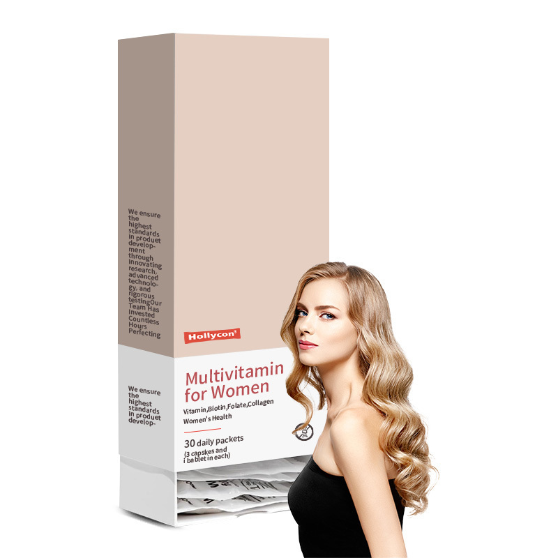 OEM All-In-One Complex Supplement Complex Nutrients for Overall Women's Health Hair Skin Energy Multivitamin for Women