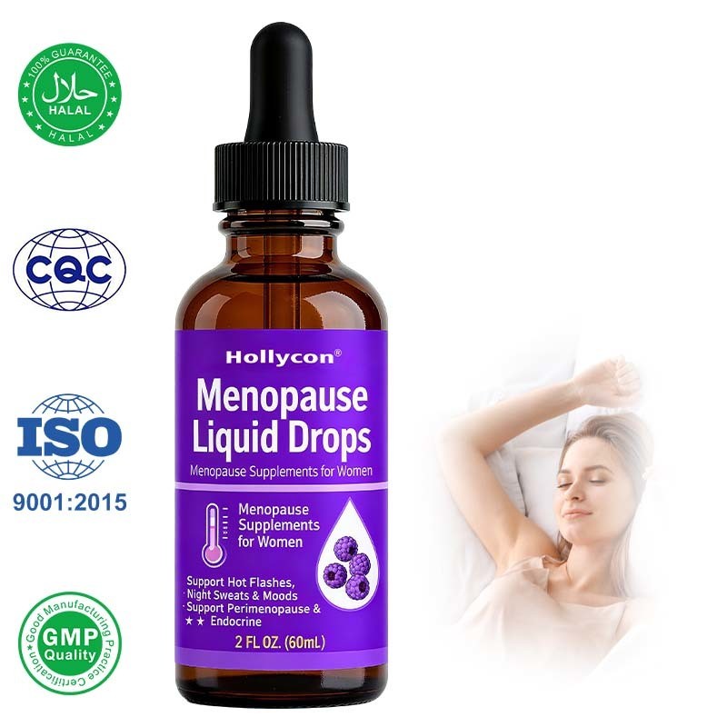 Factory Made Hormone Balance Liquid Drops | with Black Cohosh, Stinging Nettle, Red Raspberry Leaf, Chasteberry & More | Menopause, Hot Flash, & PMS Relief Menstrual Herbal Support Tincture