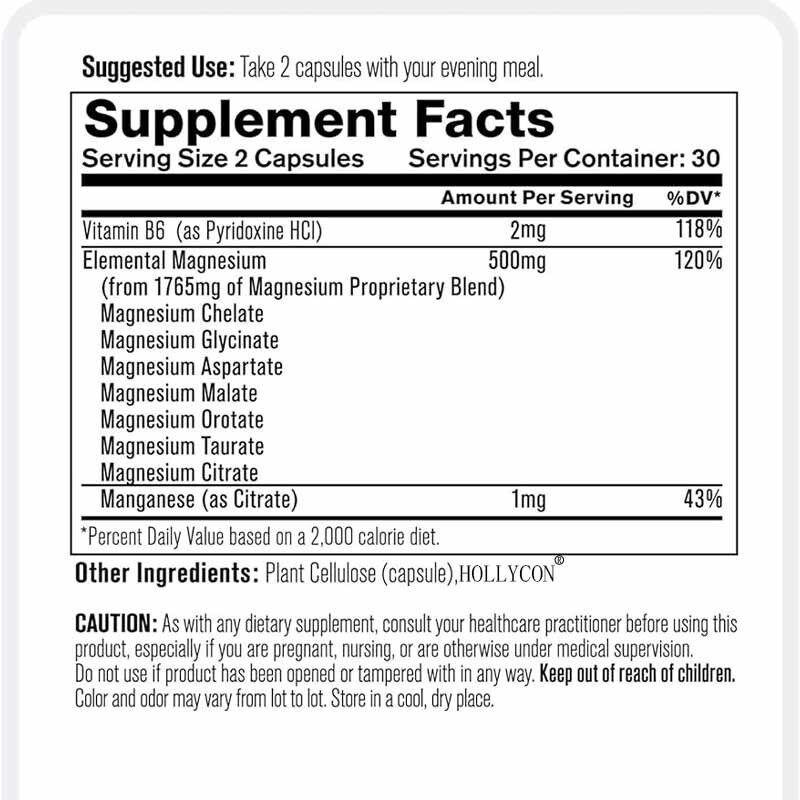 OEM Supplemento di Glicinato di Magnesio Sonno Muscolo Salute del Cuore Complesso di Magnesio Citrato di Manganese Magnesio Glicinato Capsula