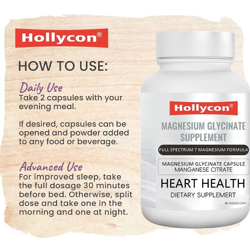 OEM Supplemento di Glicinato di Magnesio Sonno Muscolo Salute del Cuore Complesso di Magnesio Citrato di Manganese Magnesio Glicinato Capsula