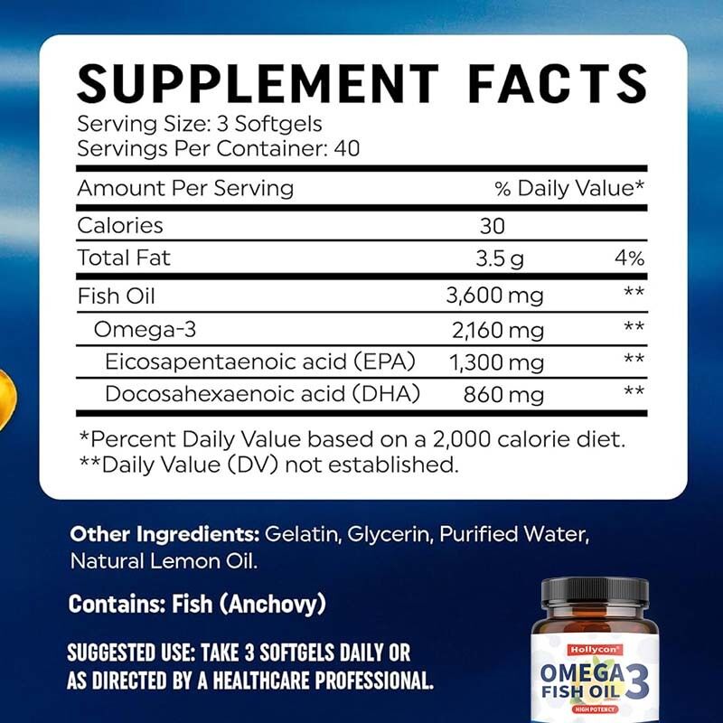 OEM Tripla Forza Oltre 2100mg Acidi Grassi Omega-3 Acidi Grassi Premium Olio di Pesce Selvatico Senza Rutto 120 Ct Olio di Pesce Omega 3