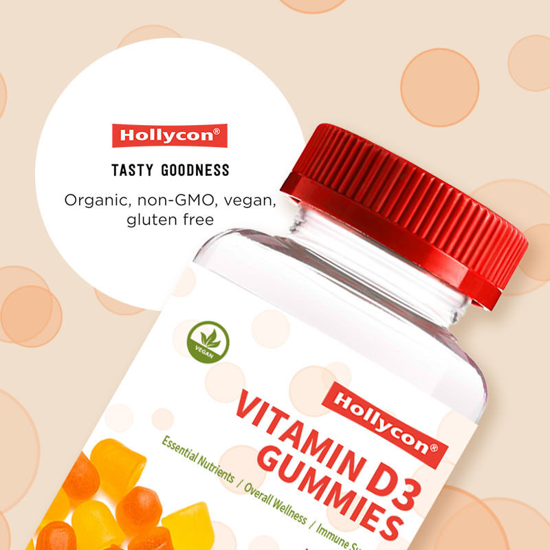 OEM Vitamina D3 Organica per Bambini Integratore di Vitamina D3 Gommose Salute Ossea e Immunitaria Gommose alla Vitamina D3