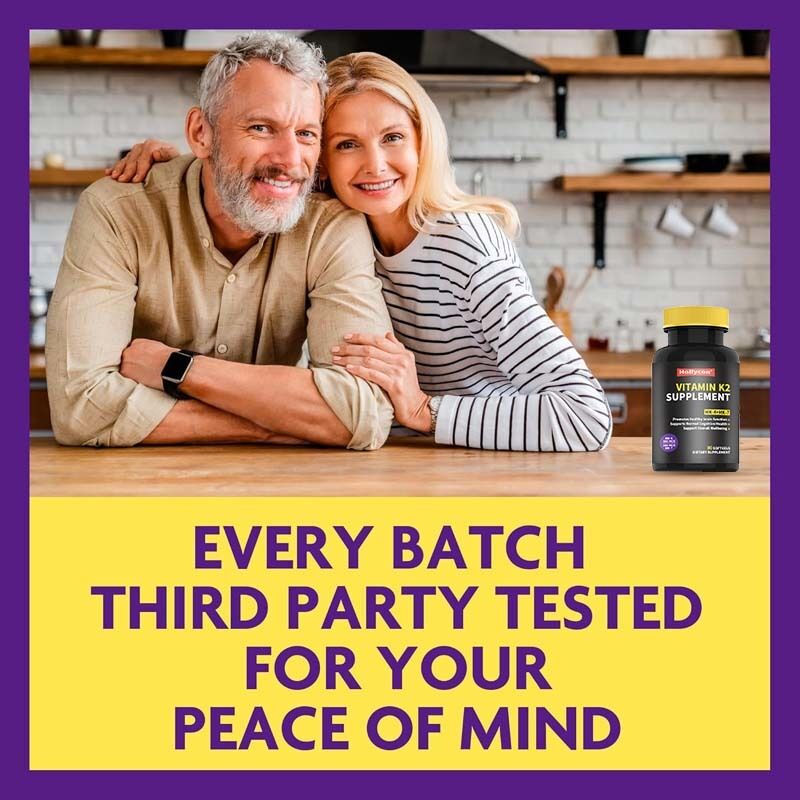 OEM Full Spectrum Vitamina K2 Softgels con 600 mcg di Trans Form Supporta la salute generale e la forza ossea Supplemento di vitamina K2