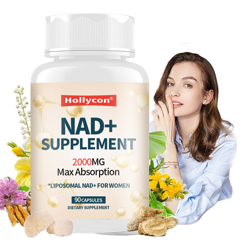 OEM 2000MG NAD+ liposomico per le donne Assorbimento massimo NAD Plus Menopausa Chiarezza cognitiva Energia Supplemento NAD +