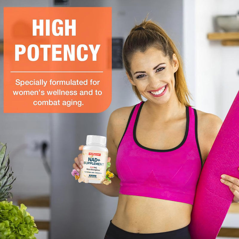 OEM 2000MG NAD+ liposomico per le donne Assorbimento massimo NAD Plus Menopausa Chiarezza cognitiva Energia Supplemento NAD +