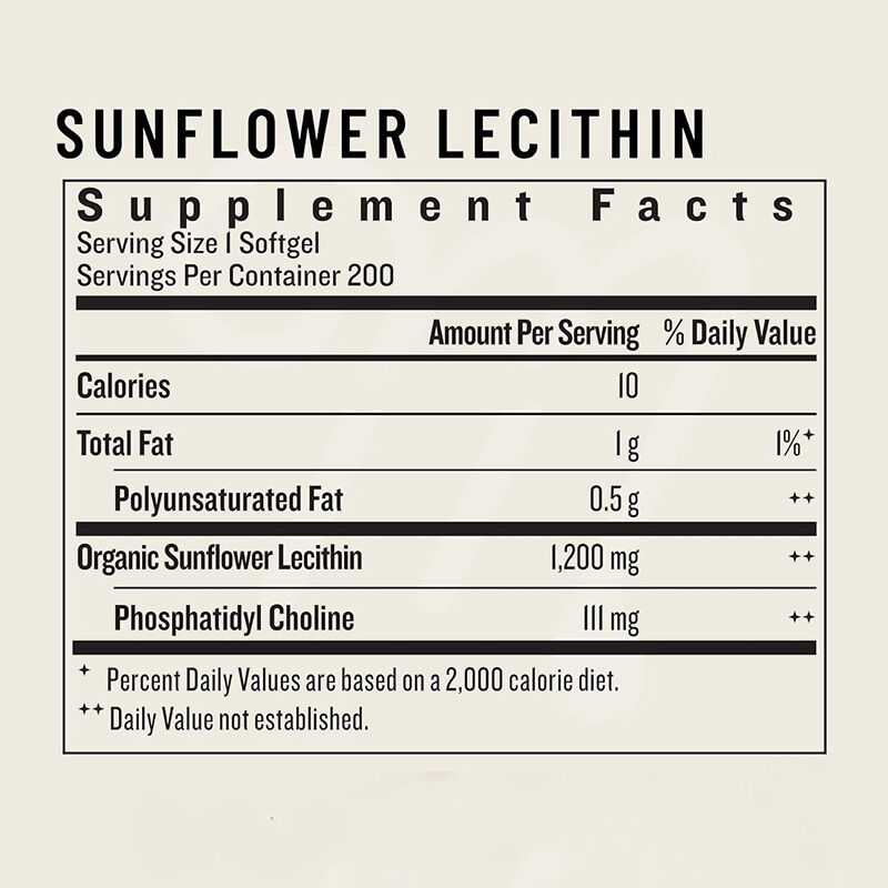 OEM Lecitina di girasole Softgels 1200mg Supporto alla allattamento Flusso di latte intasato Dotti di latte intasato Lecitina di girasole Supplemento