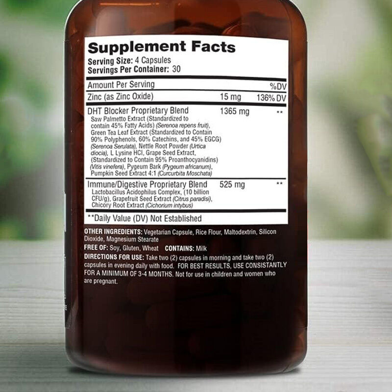 OEM Supplemento per la crescita dei capelli per la perdita genetica per uomini e donne Controllo della perdita dei capelli Sistema immunitario Capsule per la crescita dei capelli