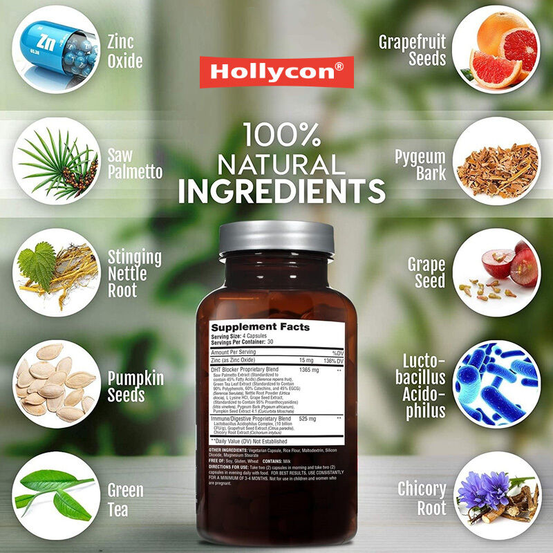 OEM Supplemento per la crescita dei capelli per la perdita genetica per uomini e donne Controllo della perdita dei capelli Sistema immunitario Capsule per la crescita dei capelli