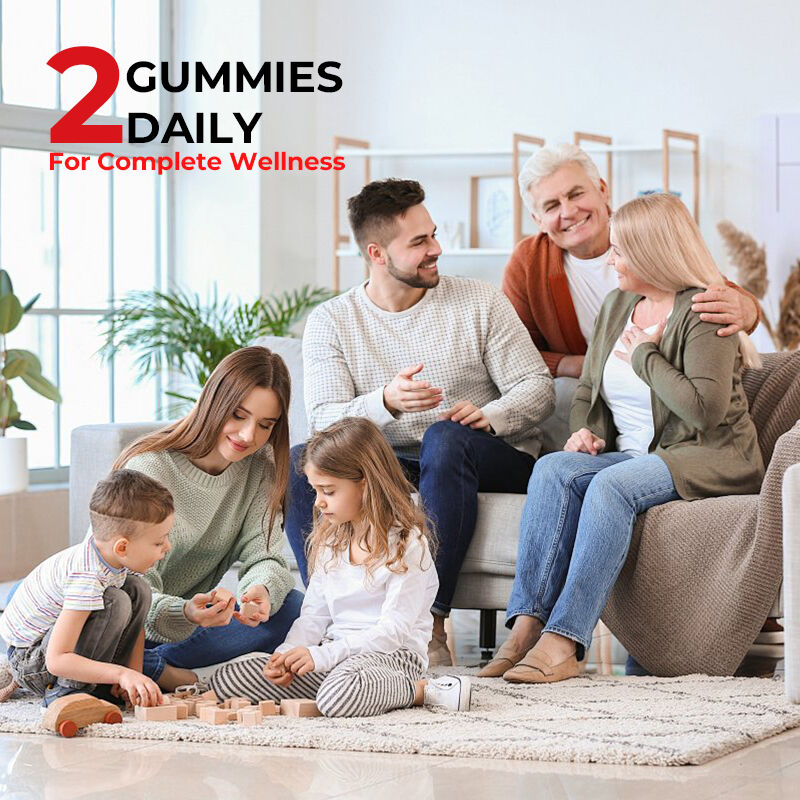 ODM OEM personalizzato gomma di alghe marine caramelle di mirtillo caramelle di vitamina C D + zinco gomma caramelle di alghe marine radice di burdock gomma vegetariana