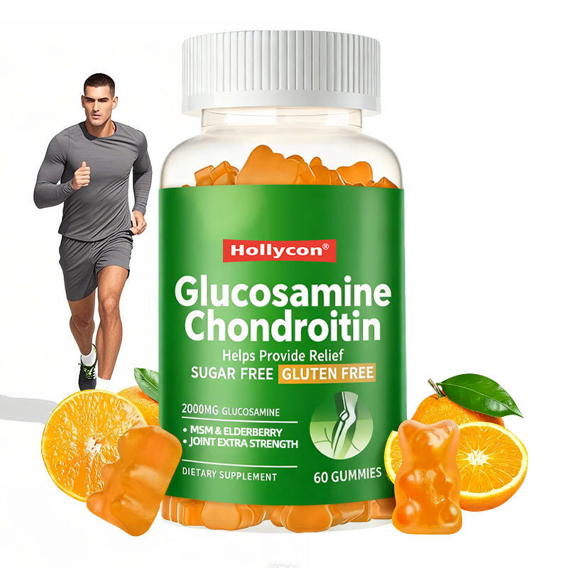 OEM Glucosamina Chondroitin Gummies MSM Elderberry Extra Strength Supplemento di supporto immunitario articolare Glucosamina Chondroitin