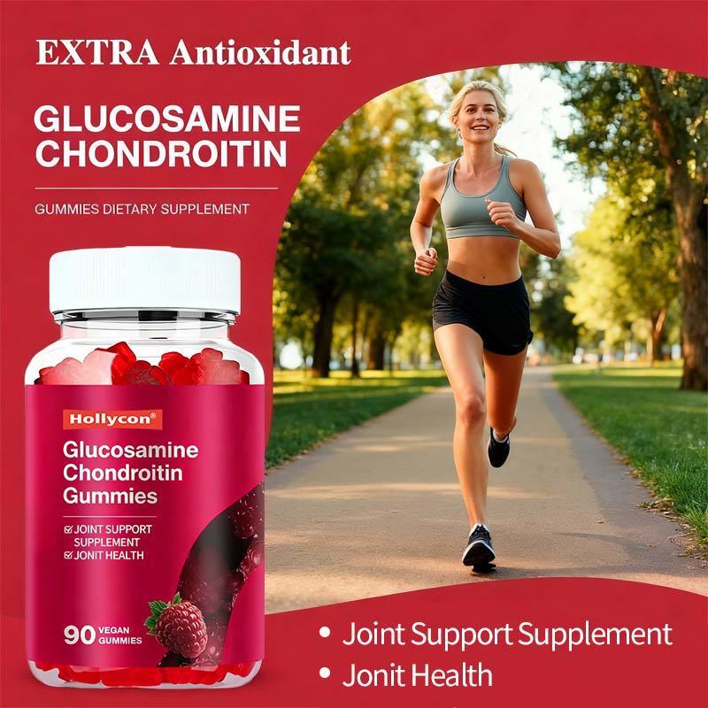 OEM Supplemento di supporto alle articolazioni per la forza extra con MSM e Flexibilità di mirtillo Glucosamina Chondroitin Gummies