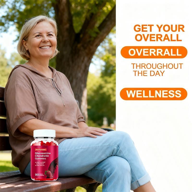 OEM Supplemento di supporto alle articolazioni per la forza extra con MSM e Flexibilità di mirtillo Glucosamina Chondroitin Gummies