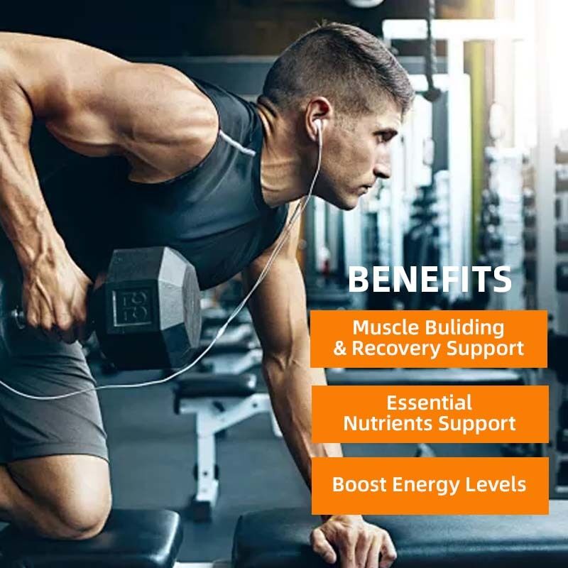 OEM Private Label Sport Supplements for Muscle Building & Recovery Metabolism & Energy Boost Whey Protein Gummies