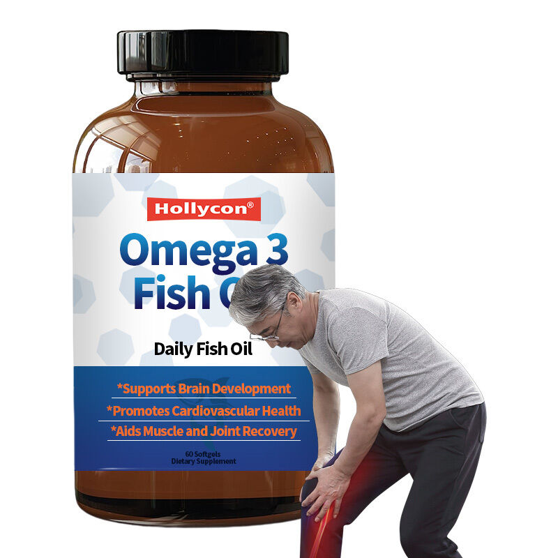 Olio di pesce Omega 3 per uso quotidiano per donne e uomini con EPA e DHA, supporta la salute delle articolazioni, olio di pesce Omega 3
