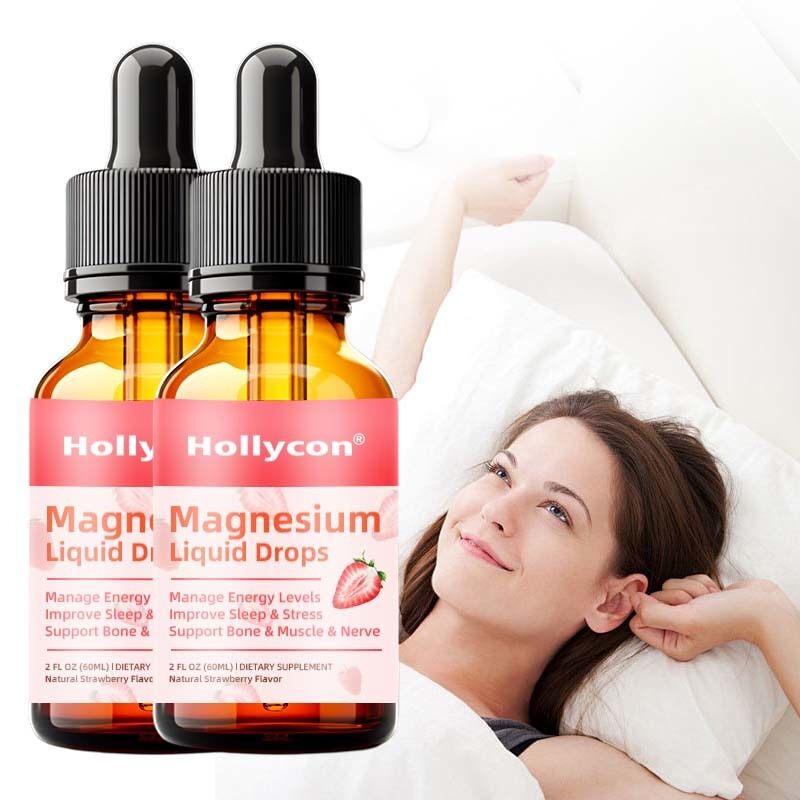 Supplemento complesso di magnesio ad alta potenza per migliorare il sonno e sostenere la crescita ossea e muscolare Gocce liquide di magnesio